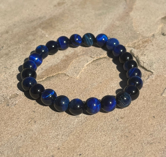 Blue Tiger’s Eye Bracelet - Strength ~ Clarity ~ Peace