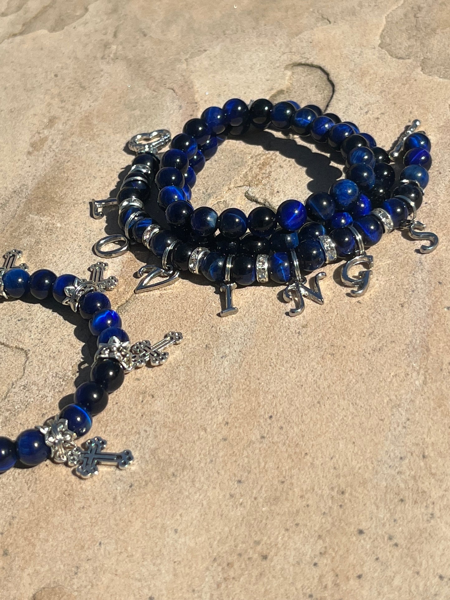 Blue Tiger’s Eye Bracelet - Strength ~ Clarity ~ Peace